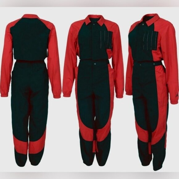 NWT JORDAN ESSENTIALS Varsity Red Flight Suit Jumpsuit DJ2628-636 Size 2X - Picture 3 of 16